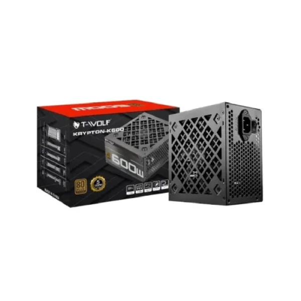 T-Wolf Krypton-K600 80 Plus Bronze ATX 600W Power Supply